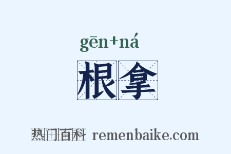 根拿是什么意思的图片